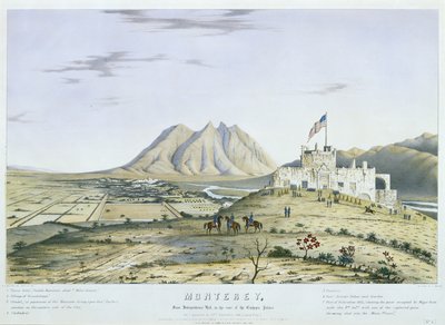 Monterey, a Függetlenség-hegyről, a püspöki palota hátsó részében. Ahogy az szeptember 23-án megjelent alkotó: Colonel Daniel (after) Whiting Powers