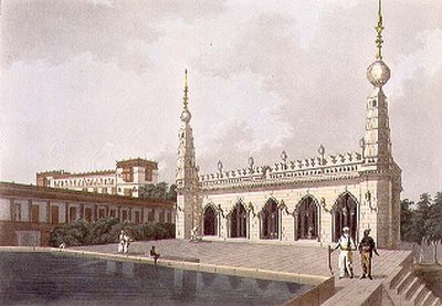 Arcot néhai Nabob palotája, Madras, 5. tábla a „Twenty Four Views in Hindostan”-ból, Joseph Constantine Stadler (fl.1780-1812) kocsma metszetében. készítette: Edward Orme (1774-1820 körül) 1803 (litho) alkotó: Colonel Francis Swain (after) Ward