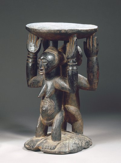 Luba Hemba szék (fa) alkotó: Congolese Congolese