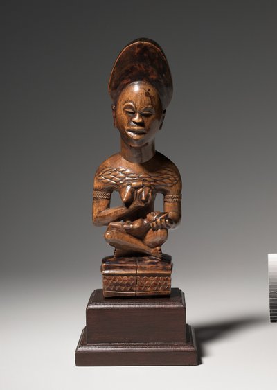 Anya-gyermek figura, az 1800-as évek közepétől a végéig alkotó: Congolese School