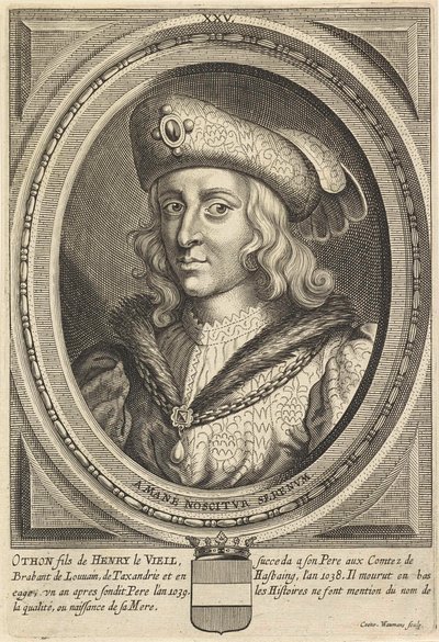 Ottó, Brabant és Leuven hercegének portréja alkotó: Conrad (after) Waumans