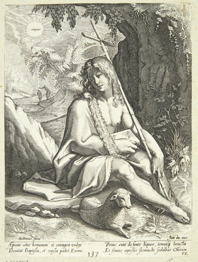Keresztelő János a sivatagban alkotó: Conrad Goltzius
