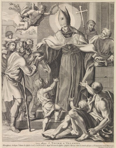 H. Thomas van Villanueva Vera Effigies S. Thomae A Villanova (cím a tárgyon) alkotó: Conrad Lauwers