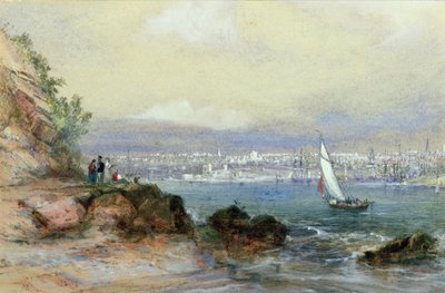 Kilátás Sydney kikötőjére alkotó: Conrad Martens