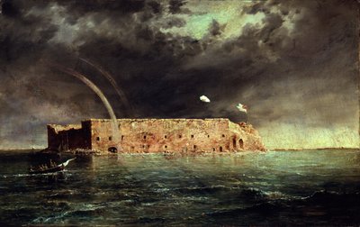 Kilátás a Fort Sumterre, Dél-Karolina, 1863 alkotó: Conrad Wise Chapman