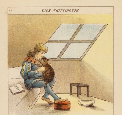 Dick Whittington (színes litográfia) alkotó: Constance Haslewood