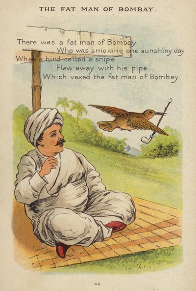 Mondóka: The Fat Man Of Bombay (chromolitho) alkotó: Constance Haslewood