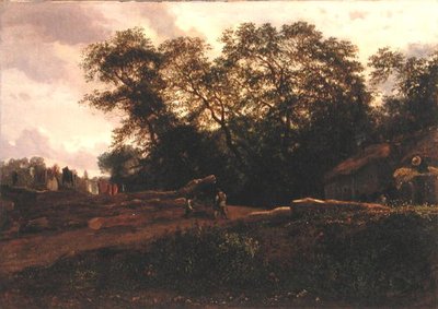 Az erdő széle, 1830-as évek vége (olaj, vászon) alkotó: Constant Emile Troyon