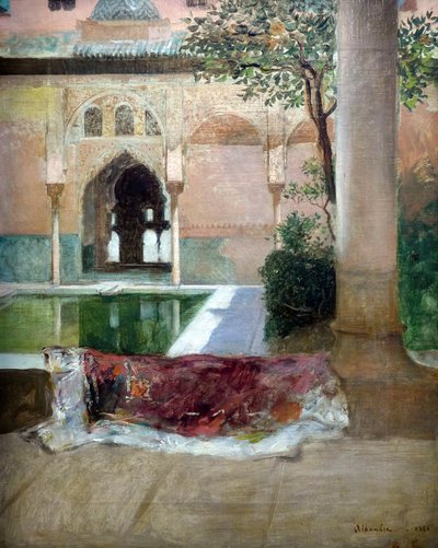 A granadai Alhambra udvara, 1880 alkotó: Constant