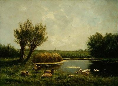 Kacsató (olaj, vászon) alkotó: Constant Artz