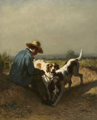 A vadőr, 1850-es évek alkotó: Constant Emile Troyon