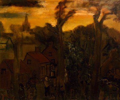 Jabbeke 1940-ben, Constant Permeke (1886-1952), olaj, vászon. Belgium, XX. század. alkotó: Constant Permeke