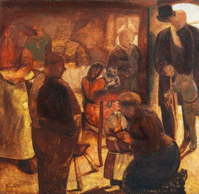 Az idegen, Constant Permeke (1886-1952), olaj, vászon alkotó: Constant Permeke