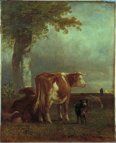 Tehenek a legelőn alkotó: Constant Troyon