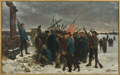 Epizód a Vendée-i háborúból. alkotó: Constantin Emile Meunier