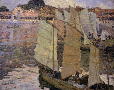 Csónakok (olaj, vászon) alkotó: Constantin Font
