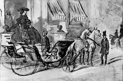 Going for a Drive, 19. század, 1930. alkotó: Constantin Guys