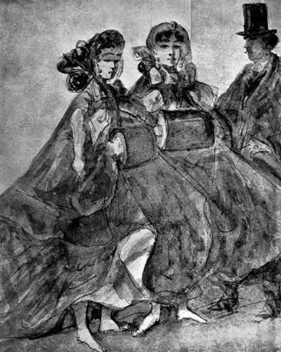 Az utcában, 1930. alkotó: Constantin Guys