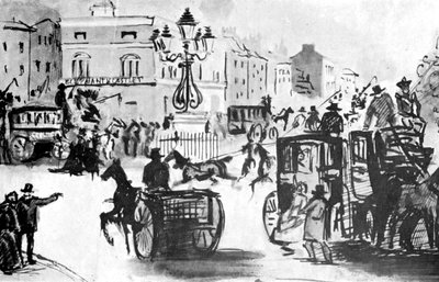 Az elefánt és a vár, 19. század, 1930. alkotó: Constantin Guys