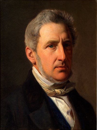 Dán: Portræt af godsejer Alfred Hage (1803-1872) Alfred Hage földesúr portréja (1803-1872) alkotó: Constantin Hansen