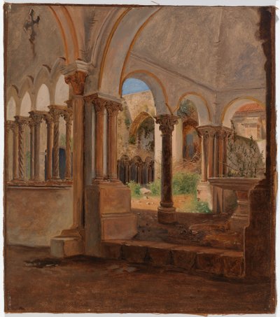 Üres kolostorudvar alkotó: Constantin Hansen