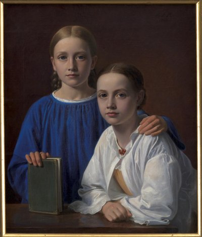 Meta Magdalene Hammerich és a művész lánya, Kristiane Konstantin Hansen alkotó: Constantin Hansen
