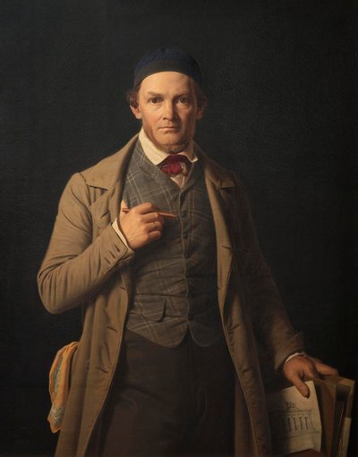 Gottlieb Bindesbøll portréja alkotó: Constantin Hansen