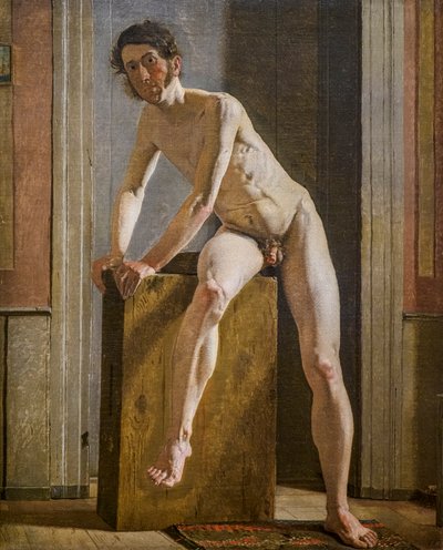 Ülő férfi modell alkotó: Constantin Hansen