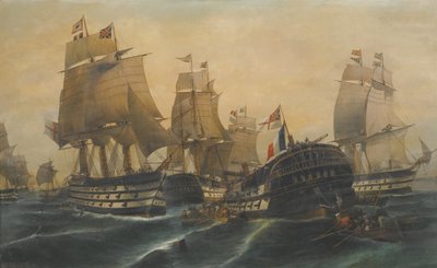 A trafalgari csata alkotó: Constantinos Volanakis
