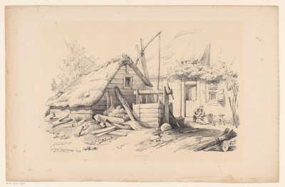Farm kúttal A táj (sorozat címe) alkotó: Constantinus Cornelis Huysmans