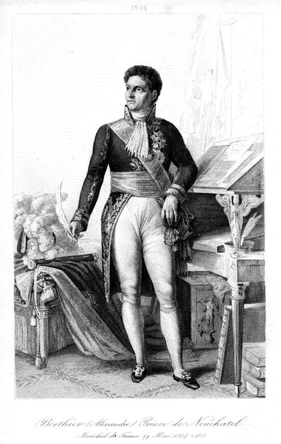 Louis Alexandre Berthier 1753-1815, Franciaország marsallja, 1839. alkotó: Contenau