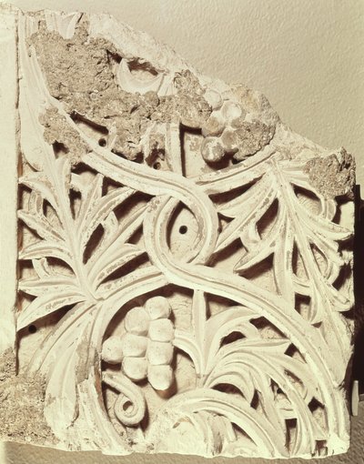 Friztöredék, Apa Jeremias kolostorából, Sakkara (mészkő) alkotó: Coptic Coptic