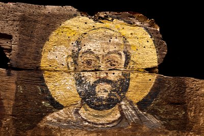 Kopt szerzetes portréja / Baouît kolostor (Egyiptom) (terrakotta) alkotó: Coptic Coptic