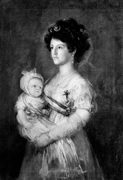 Infanta Maria Luisa 1782-1824 és fia, Carlos Luis 1799-1883. alkotó: Copy after Goya