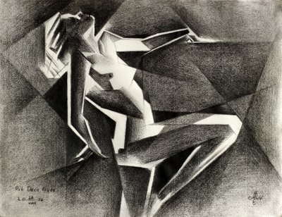 Art Deco táncosnő alkotó: Corné Akkers