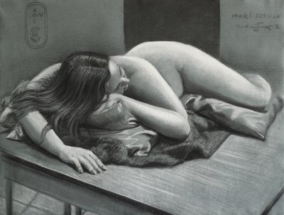 Nyugodt, hátradőlt alak alkotó: Corné Akkers