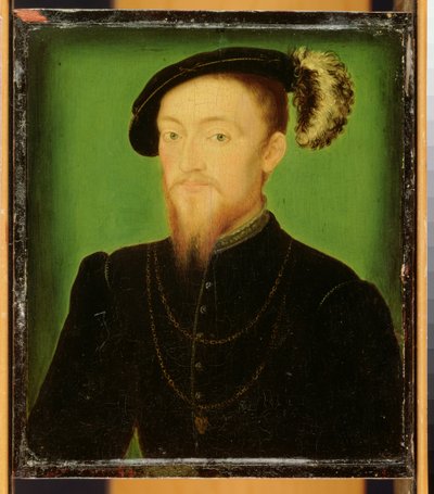 Férfi tollal a kalapjában alkotó: Corneille de Lyon