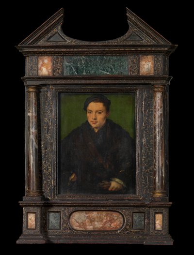 Férfi portré (olaj, panel) alkotó: Corneille de la Haye (1500 75)