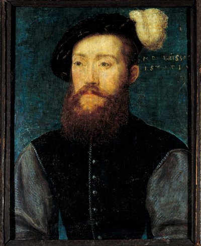 Charles de Cosse, Brissac grófjának portréja (Cosse-Brissac) Corneille De Lyon (Corneille de La Haye) fafestménye (1500/1510-1574) alkotó: Corneille de la  Haye