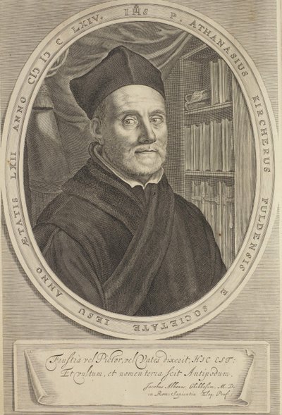 Athanasius Kircher portréja 1602-1680, 1664 alkotó: Cornelis Abrahamsz. Bloemaert II