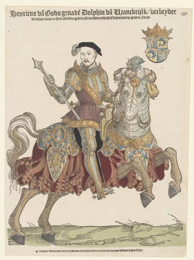 II. Henrik lóháton portréja alkotó: Cornelis Anthonisz. (manner of)
