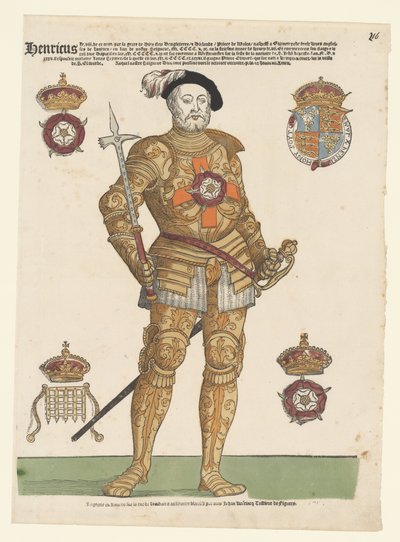 Henrik angol portréja alkotó: Cornelis Anthonisz. (manner of)