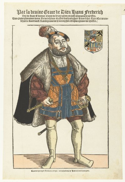 Szász Johan Frigyes portréja alkotó: Cornelis Anthonisz. (manner of)