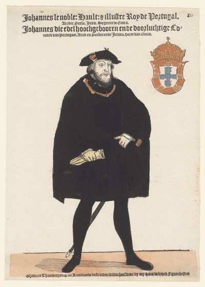 Portugália III. János portréja alkotó: Cornelis Anthonisz. (manner of)
