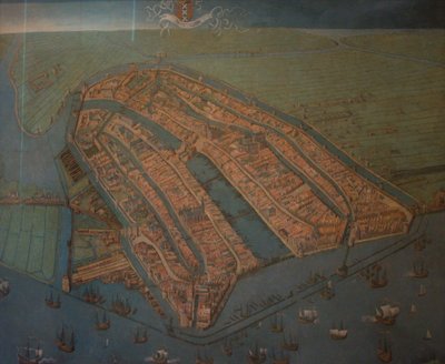 Amszterdam madártávlatból alkotó: Cornelis Anthonisz.