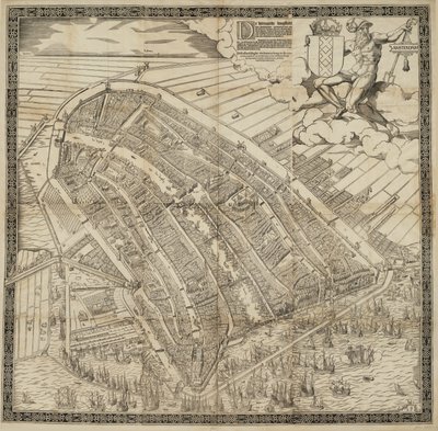 Német: Die berühmte Handelsstadt Amsterdam
Holland: De vermaerde koopstadt van Amstelredam alkotó: Cornelis Anthonisz.