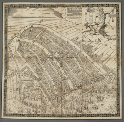 Német: Die berühmte Handelsstadt Amsterdam
Holland: De vermaerde koopstadt van Amstelredam alkotó: Cornelis Anthonisz.