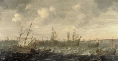 A holland heringflotta vitorlás alatt alkotó: Cornelis Beelt