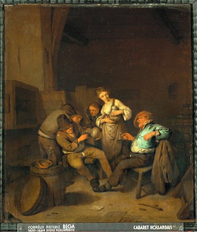 Holland kocsma (olaj, vászon) alkotó: Cornelis Bega