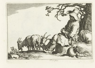 kecskepásztor 16 nyomat Cornelis és Frederik Bloemaert különböző sorozataiból (sorozat címe) alkotó: Cornelis Bloemaert (II)